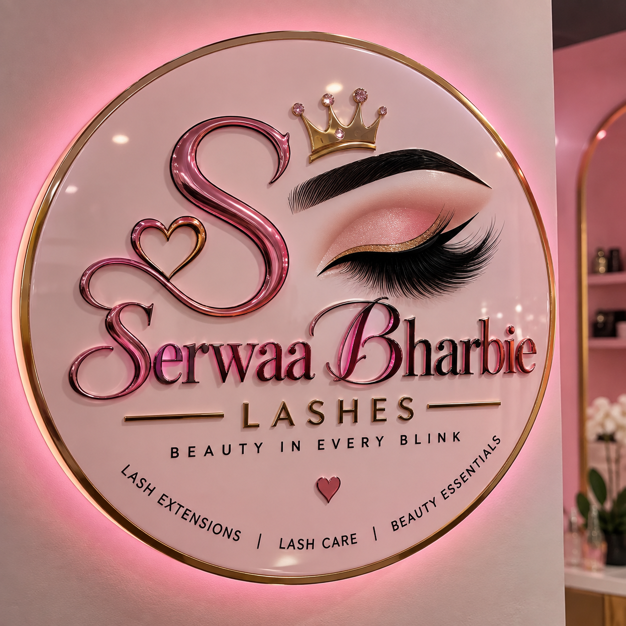 Serwaa Bharbie Lashes Official Logo
